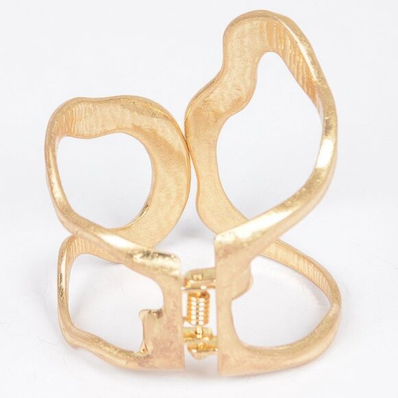 Cast Metal Spring Hinge Cuff - Picture 3 of 3